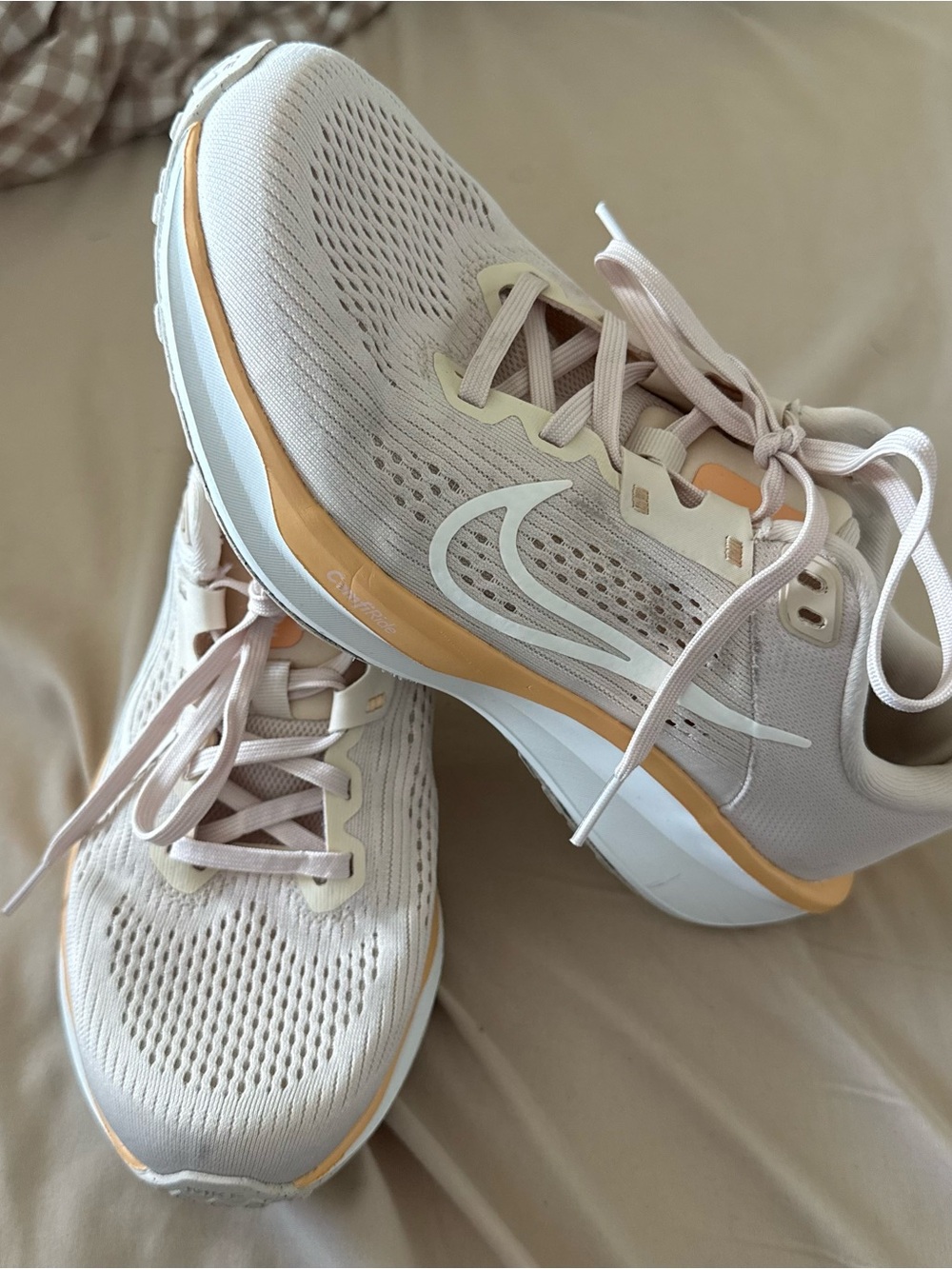Nike Women's Running Shoes - Pale Pink with Peach Accents
